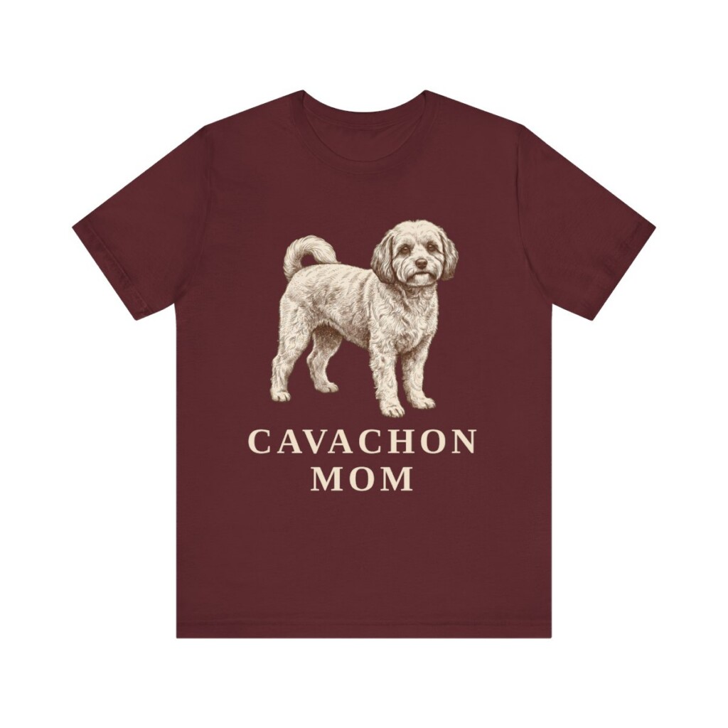Cavachon Mom Shirt, Vintage Dog Sketch Tee, Dog Mom Gift Cavachon Mom Shirt, Vintage Dog Sketch Tee, Dog Mom Gift