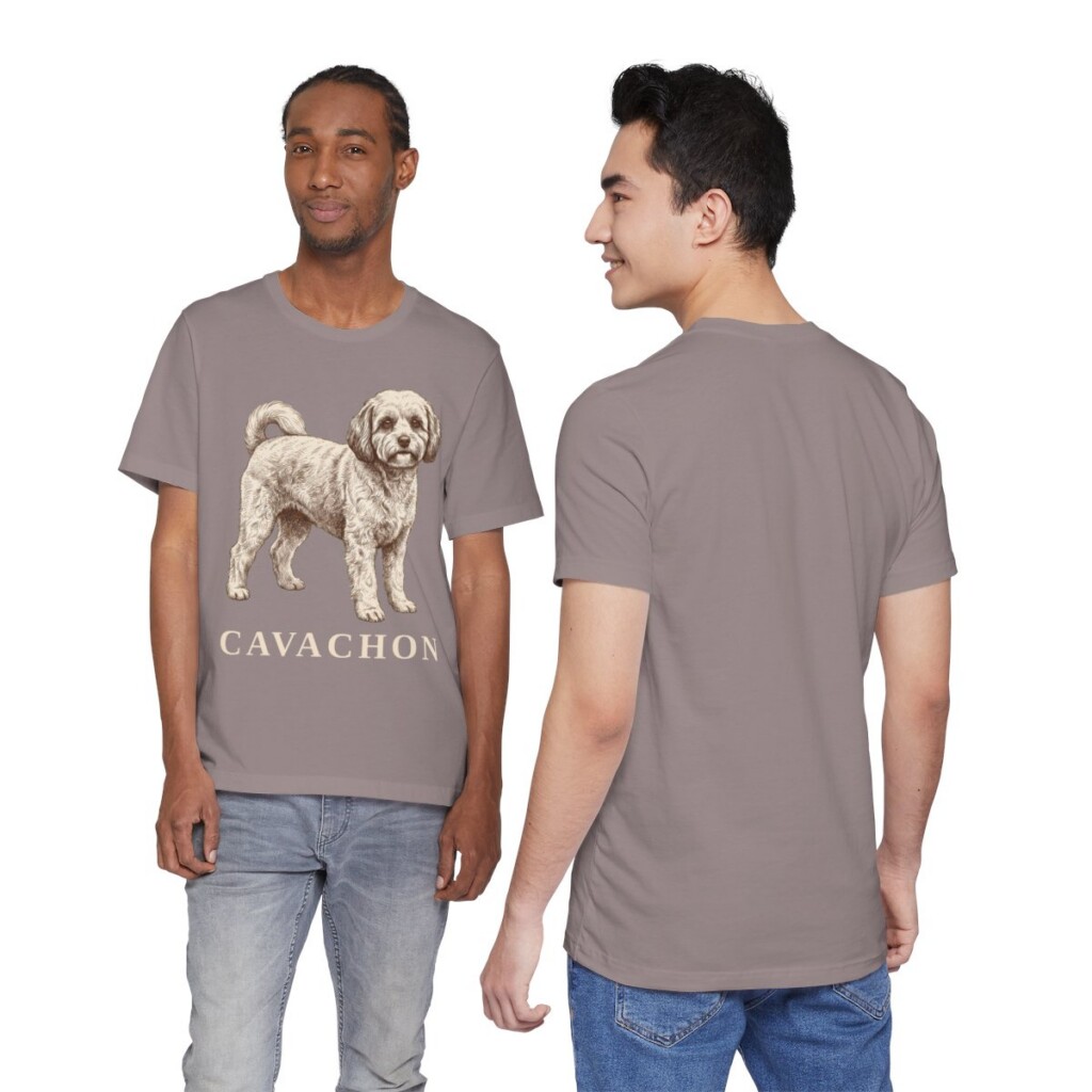 Cavachon Shirt, Vintage Dog Sketch Tee, Dog Lover Gift