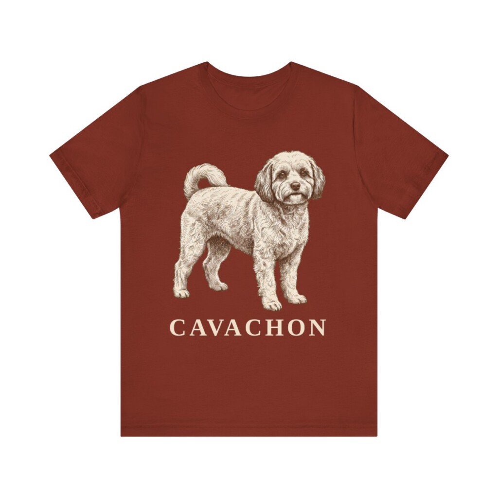 Cavachon Shirt, Vintage Dog Sketch Tee, Dog Lover Gift
