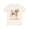 Cavachon Shirt, Vintage Dog Sketch Tee, Dog Lover Gift
