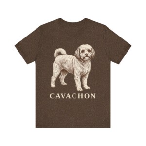 Cavachon Shirt, Vintage Dog Sketch Tee, Dog Lover Gift