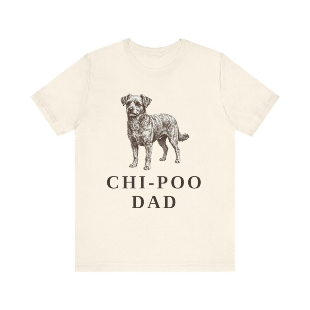 Chi-Poo Dad Shirt, Vintage Dog Sketch Tee, Dog Dad Gift Chi-Poo Dad Shirt, Vintage Dog Sketch Tee, Dog Dad Gift