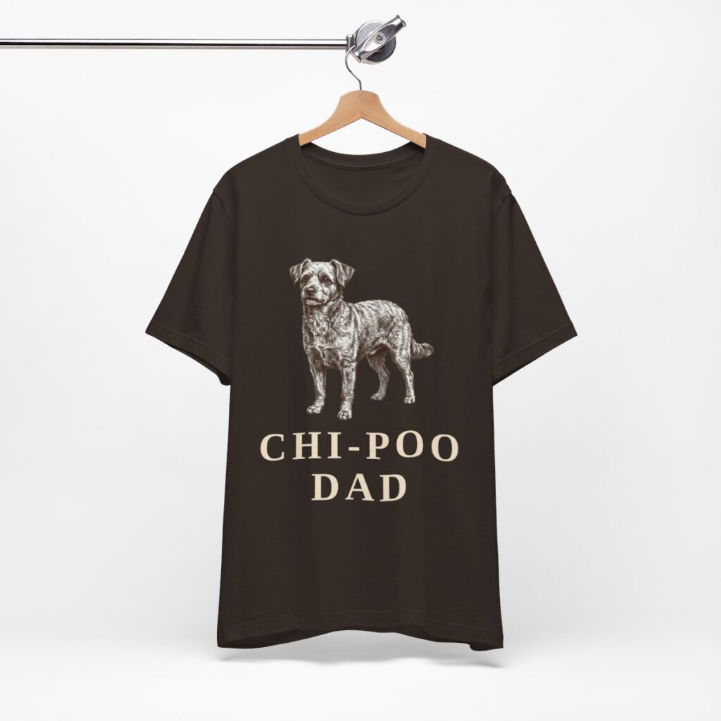 Chi-Poo Dad Shirt, Vintage Dog Sketch Tee, Dog Dad Gift Chi-Poo Dad Shirt, Vintage Dog Sketch Tee, Dog Dad Gift