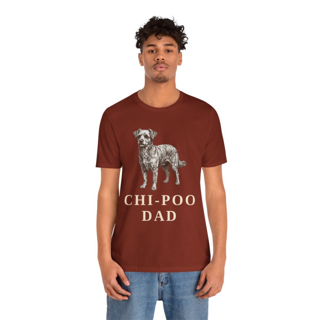 Chi-Poo Dad Shirt, Vintage Dog Sketch Tee, Dog Dad Gift Chi-Poo Dad Shirt, Vintage Dog Sketch Tee, Dog Dad Gift