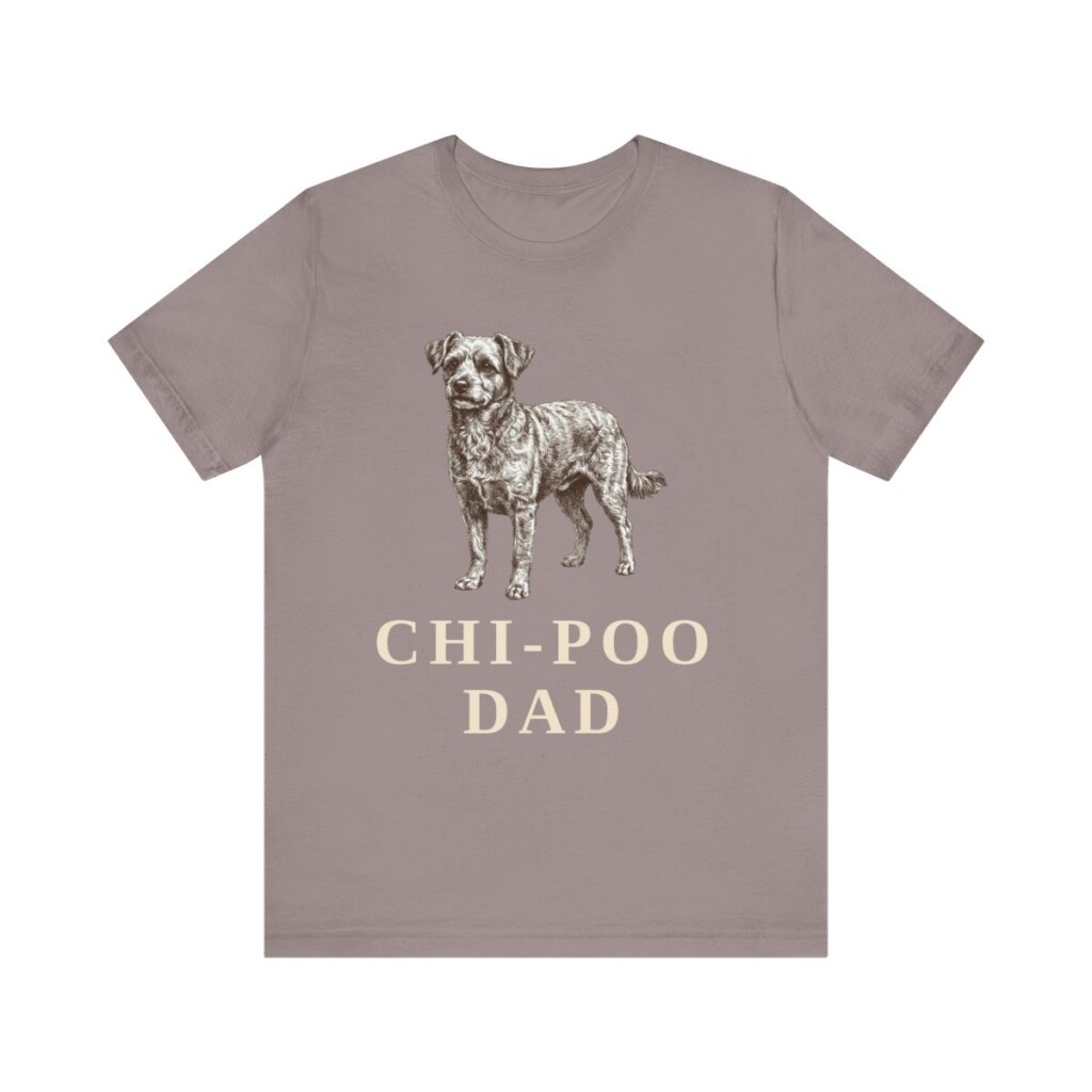 Chi-Poo Dad Shirt, Vintage Dog Sketch Tee, Dog Dad Gift Chi-Poo Dad Shirt, Vintage Dog Sketch Tee, Dog Dad Gift
