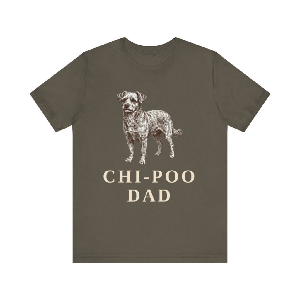 Chi-Poo Dad Shirt, Vintage Dog Sketch Tee, Dog Dad Gift Chi-Poo Dad Shirt, Vintage Dog Sketch Tee, Dog Dad Gift