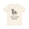 Chi-Poo Mom Shirt, Vintage Dog Sketch Tee, Dog Mom Gift