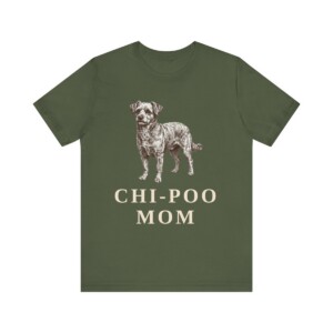 Chi-Poo Mom Shirt, Vintage Dog Sketch Tee, Dog Mom Gift