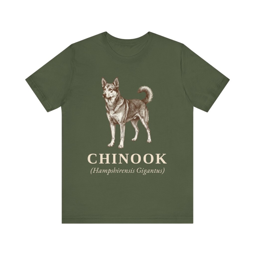 Chinook Latin Shirt, Vintage Dog Sketch Tee, Dog Latin Gift