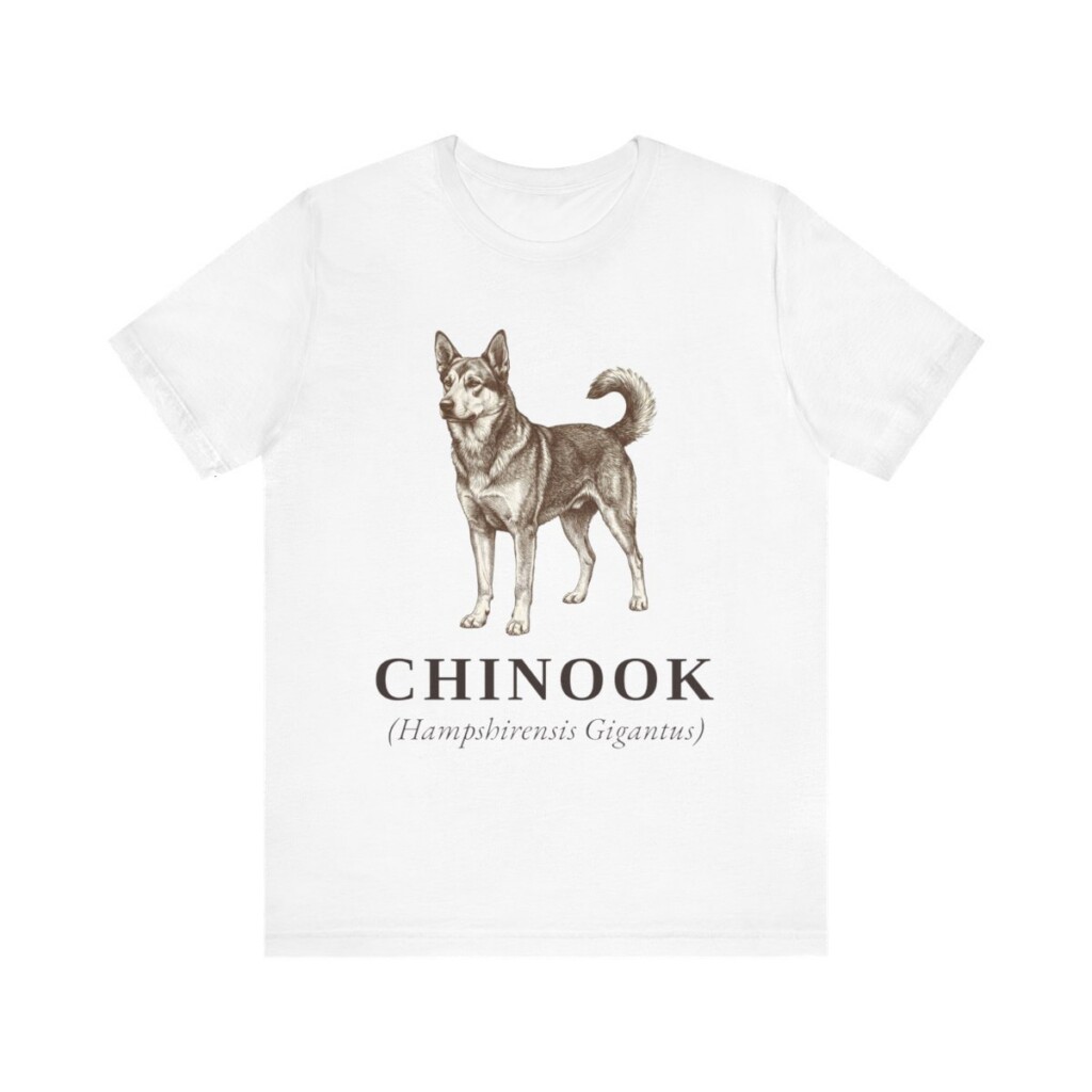 Chinook Latin Shirt, Vintage Dog Sketch Tee, Dog Latin Gift