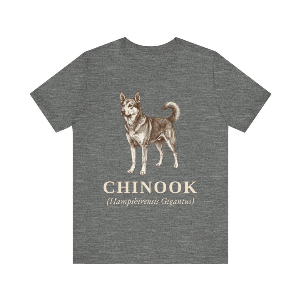 Chinook Latin Shirt, Vintage Dog Sketch Tee, Dog Latin Gift