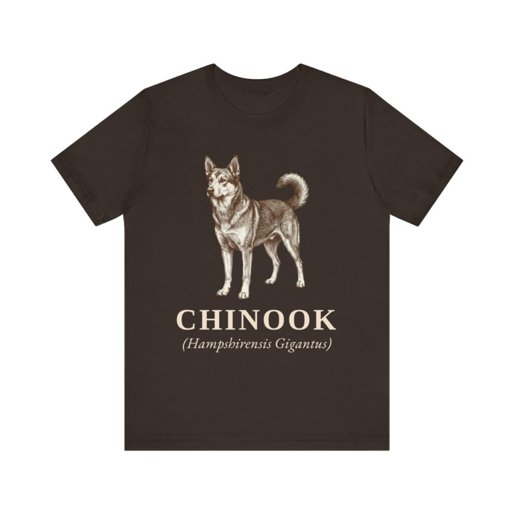 Chinook Latin Shirt, Vintage Dog Sketch Tee, Dog Latin Gift