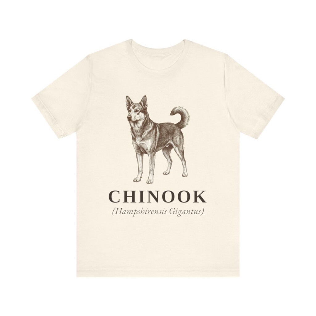 Chinook Latin Shirt, Vintage Dog Sketch Tee, Dog Latin Gift