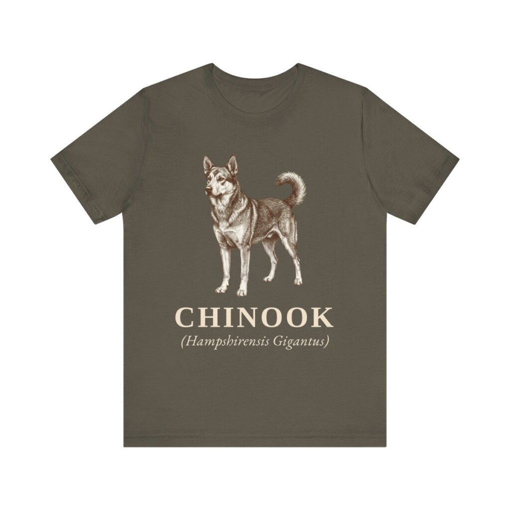 Chinook Latin Shirt, Vintage Dog Sketch Tee, Dog Latin Gift