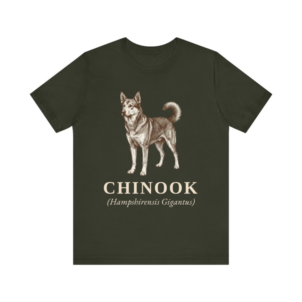 Chinook Latin Shirt, Vintage Dog Sketch Tee, Dog Latin Gift