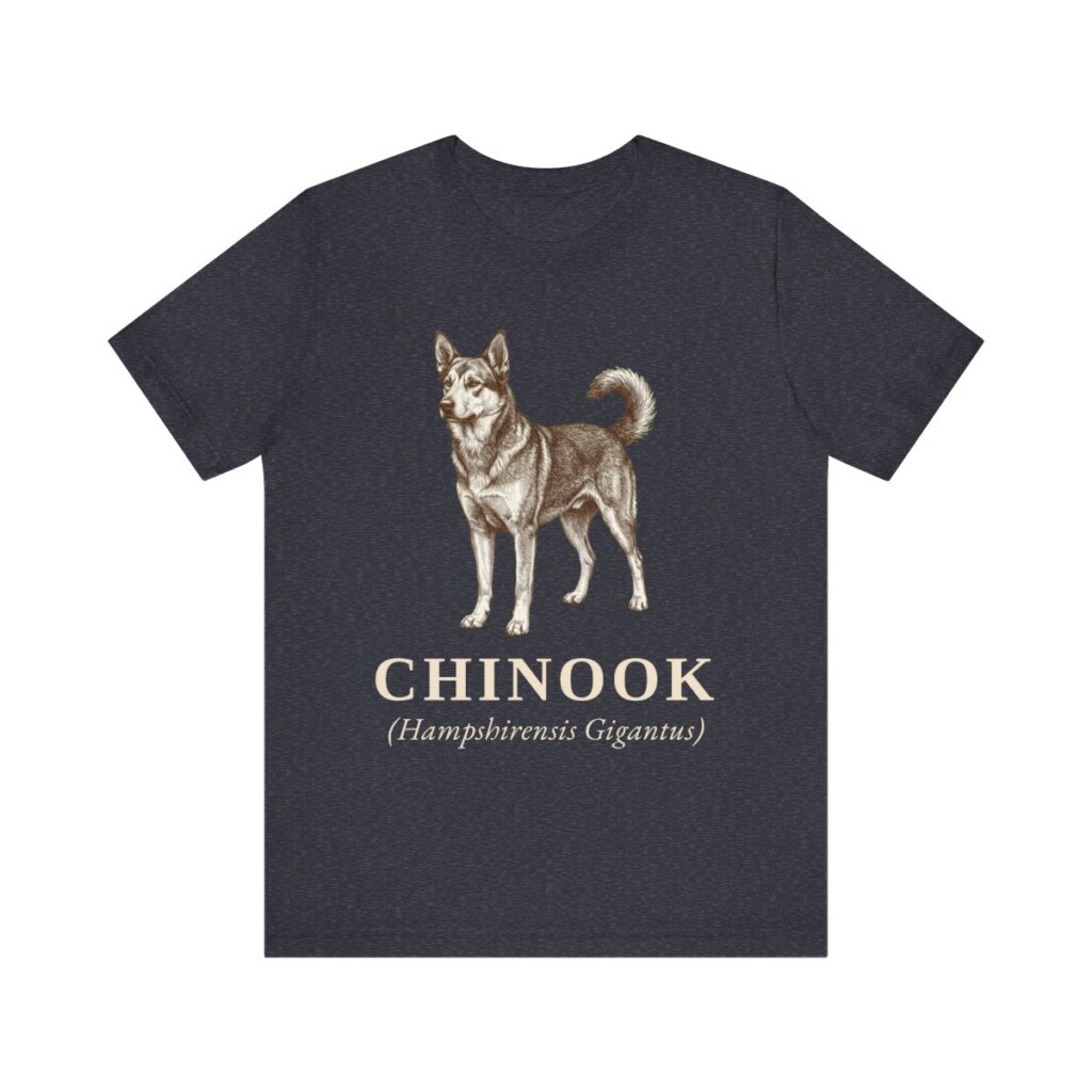 Chinook Latin Shirt, Vintage Dog Sketch Tee, Dog Latin Gift