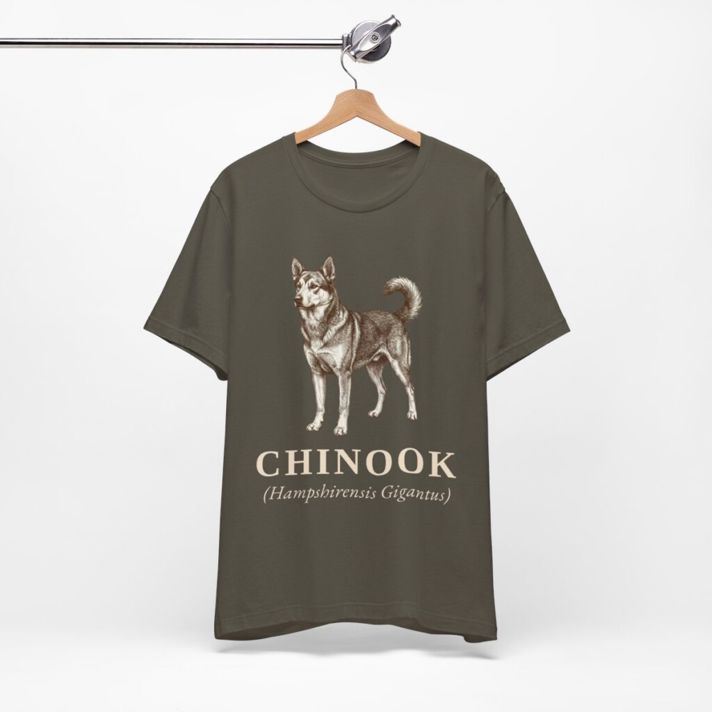 Chinook Latin Shirt, Vintage Dog Sketch Tee, Dog Latin Gift