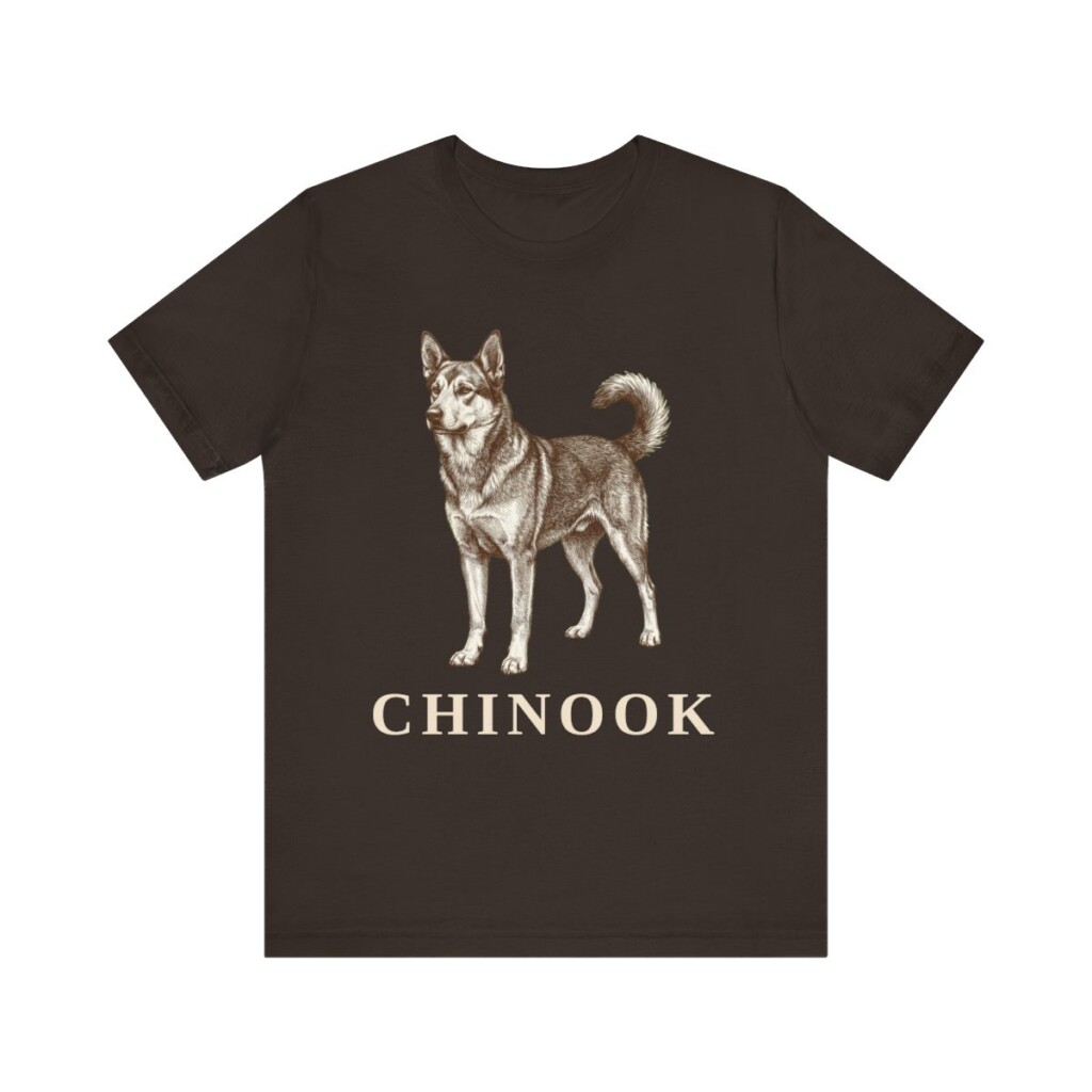 Chinook Shirt, Vintage Dog Sketch Tee, Dog Lover Gift