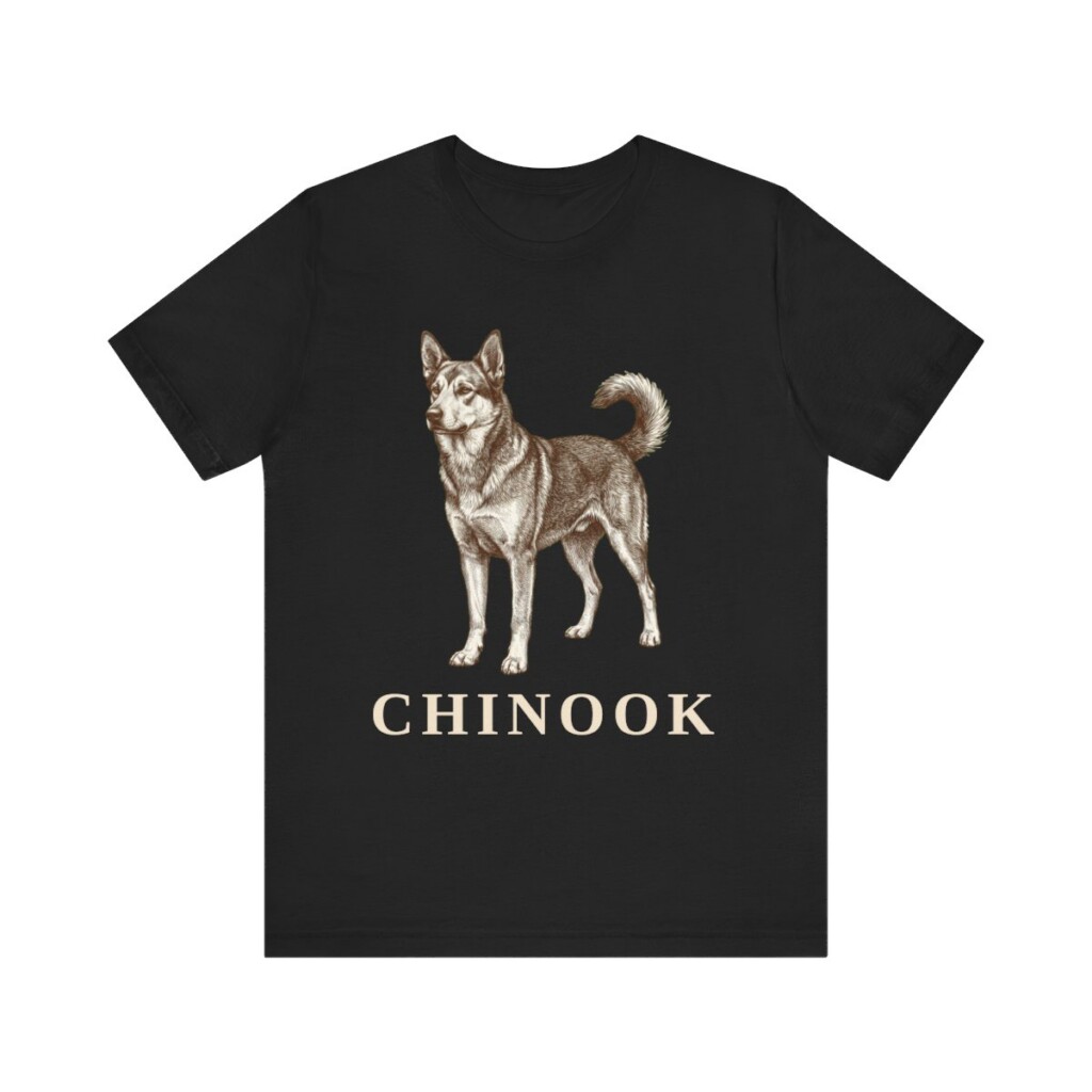 Chinook Shirt, Vintage Dog Sketch Tee, Dog Lover Gift