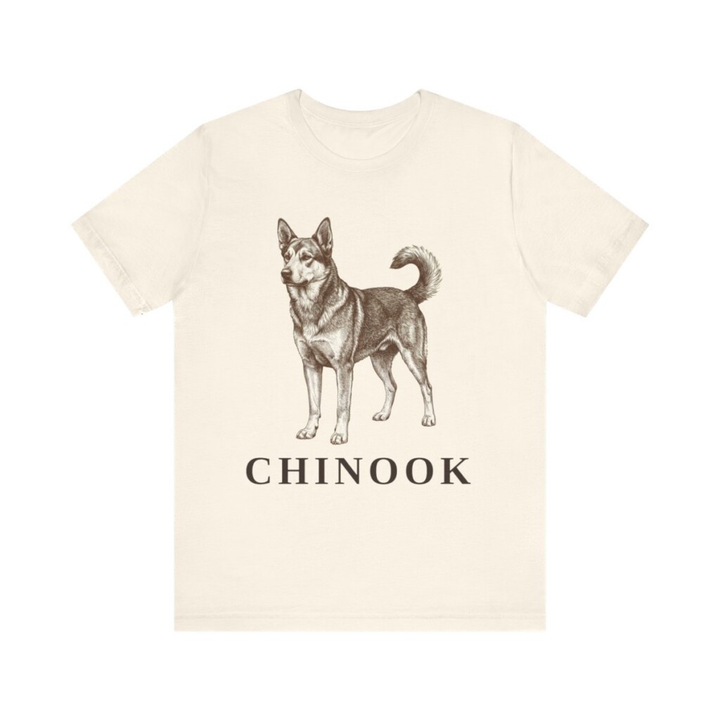 Chinook Shirt, Vintage Dog Sketch Tee, Dog Lover Gift