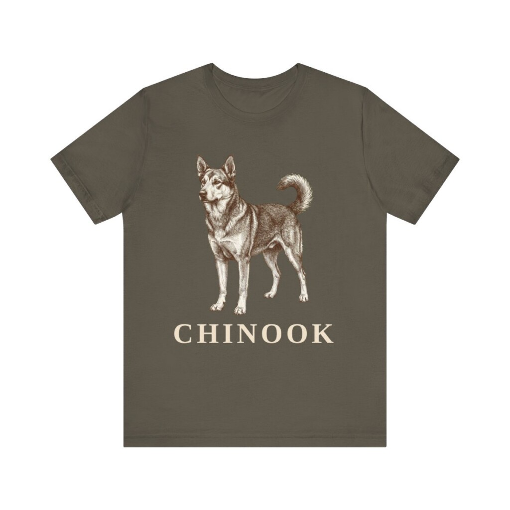 Chinook Shirt, Vintage Dog Sketch Tee, Dog Lover Gift