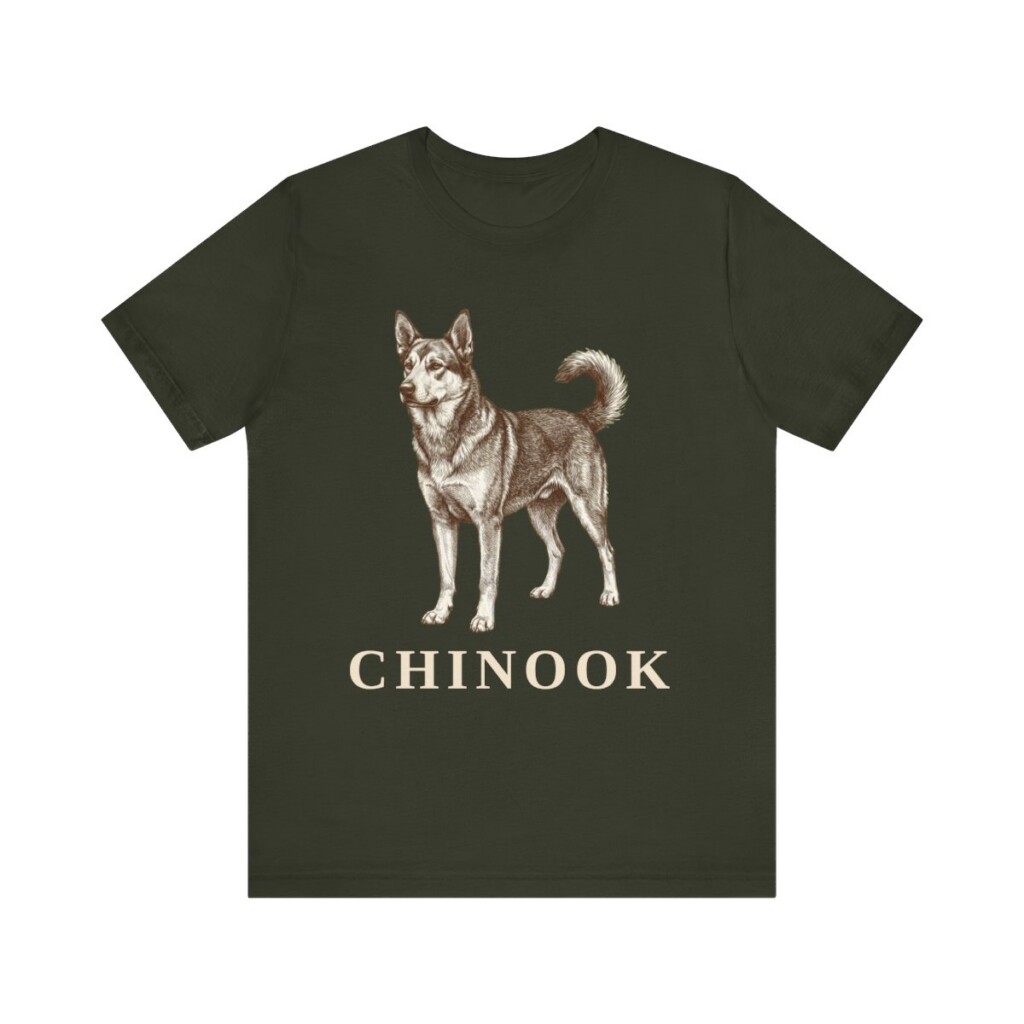 Chinook Shirt, Vintage Dog Sketch Tee, Dog Lover Gift