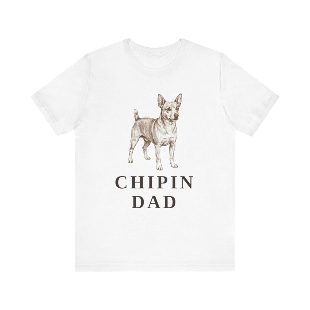 Chipin Dad Shirt, Vintage Dog Sketch Tee, Dog Dad Gift