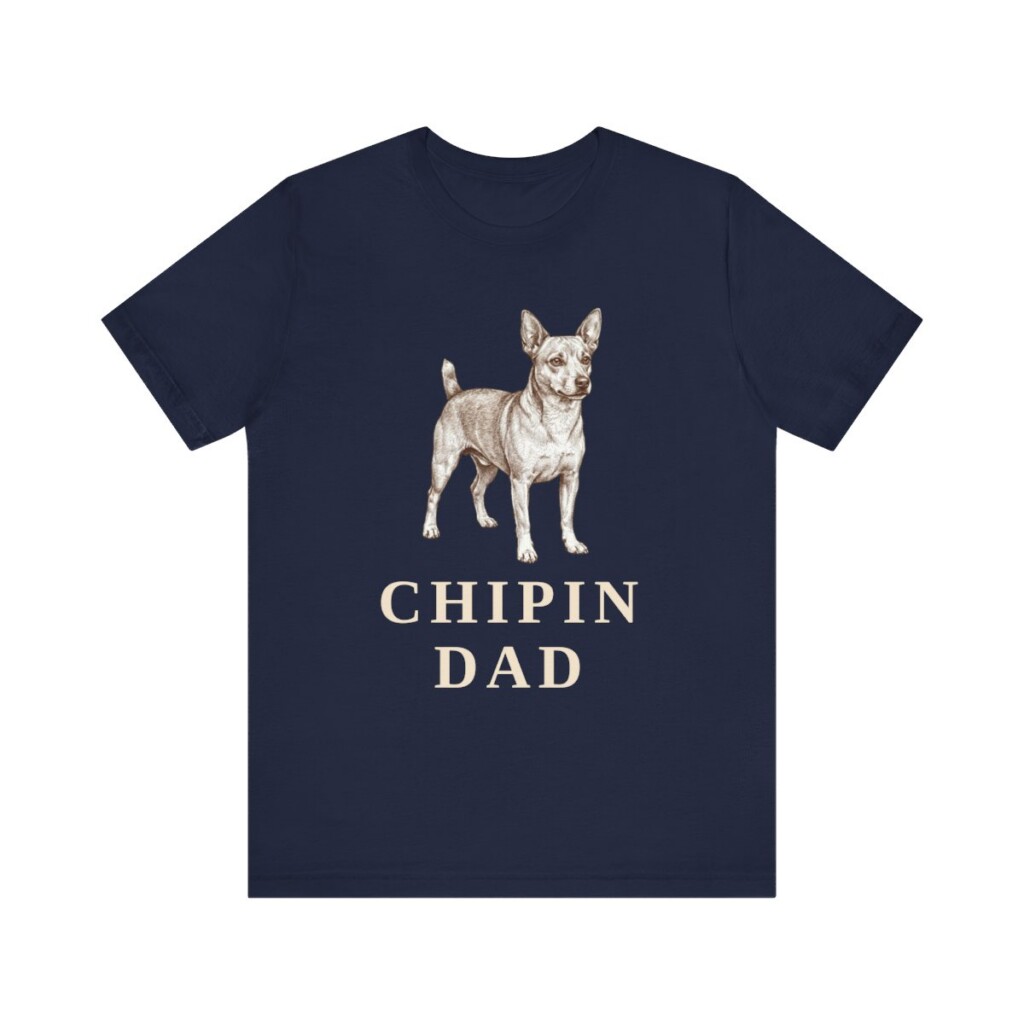 Chipin Dad Shirt, Vintage Dog Sketch Tee, Dog Dad Gift