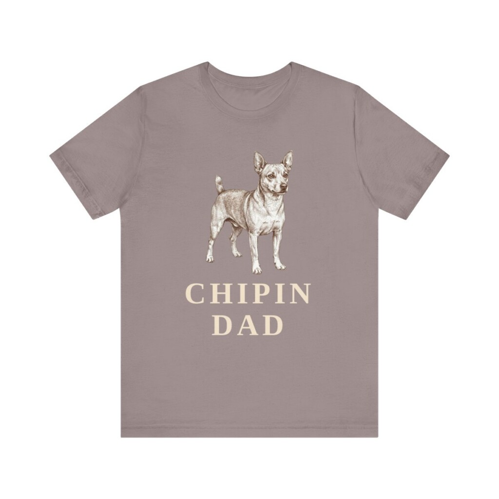 Chipin Dad Shirt, Vintage Dog Sketch Tee, Dog Dad Gift