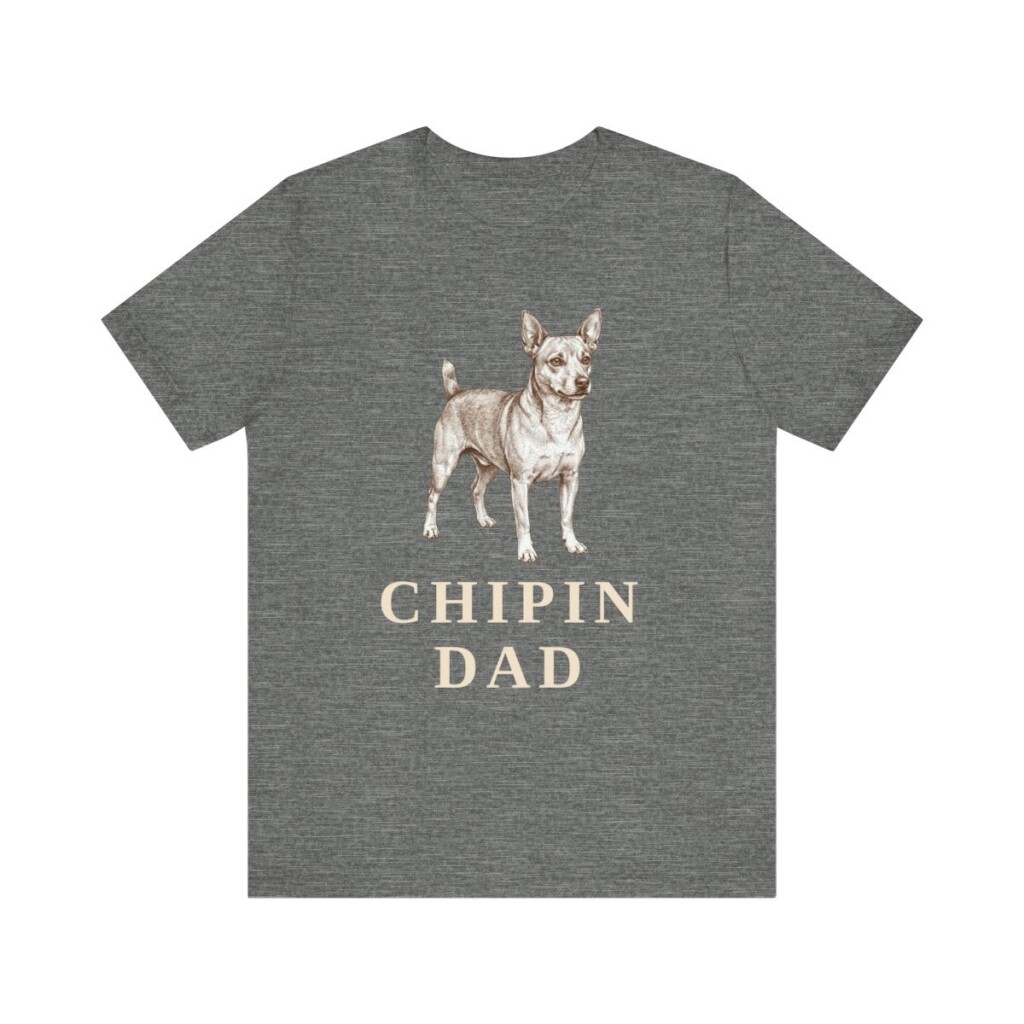 Chipin Dad Shirt, Vintage Dog Sketch Tee, Dog Dad Gift