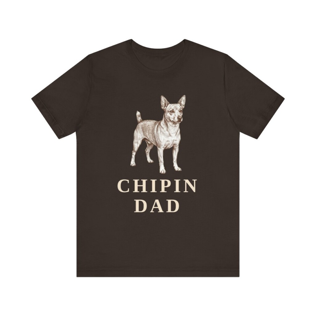 Chipin Dad Shirt, Vintage Dog Sketch Tee, Dog Dad Gift