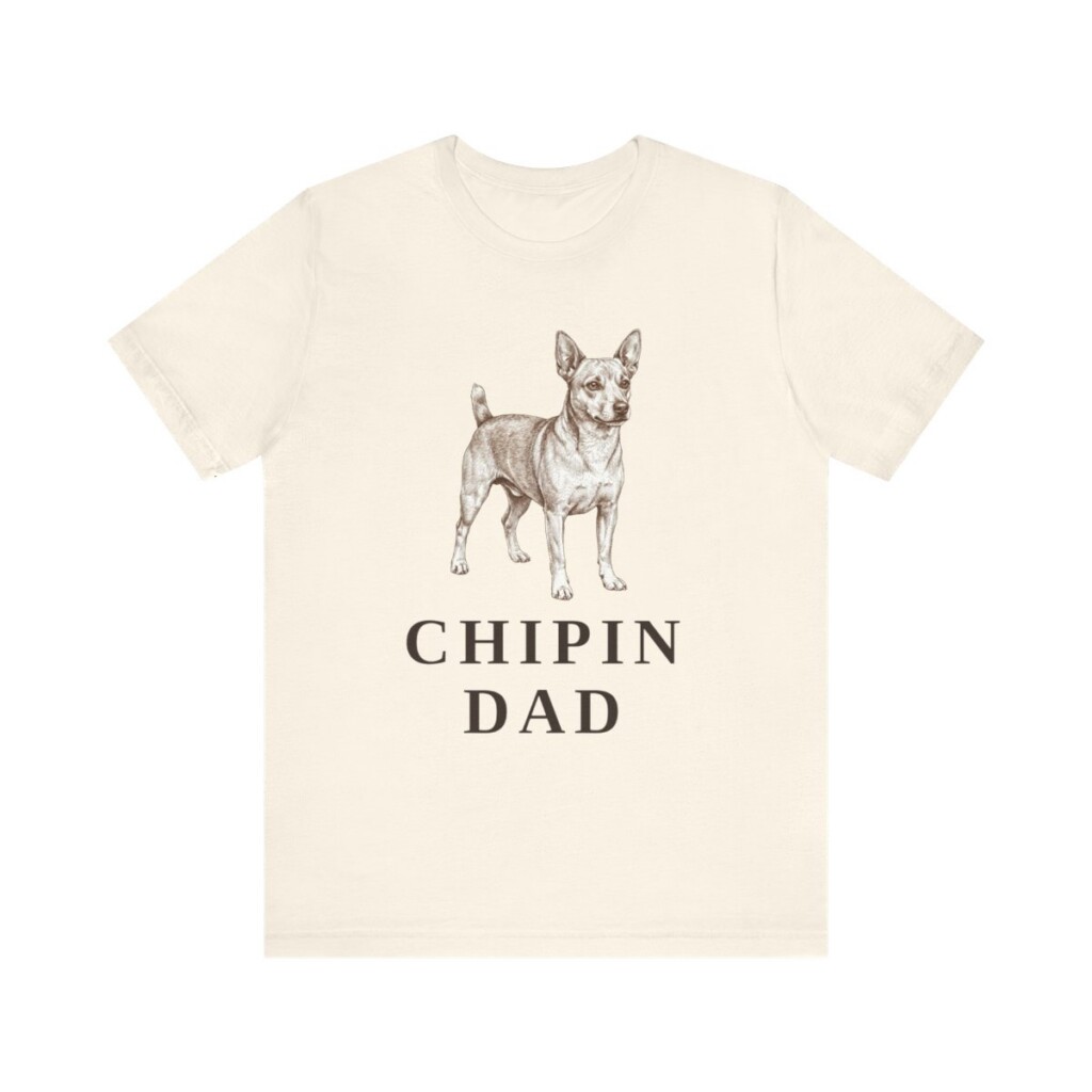 Chipin Dad Shirt, Vintage Dog Sketch Tee, Dog Dad Gift