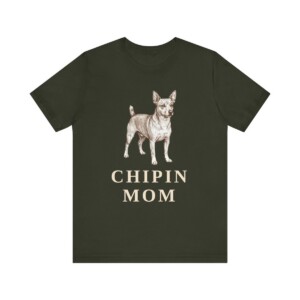Chipin Mom Shirt, Vintage Dog Sketch Tee, Dog Mom Gift