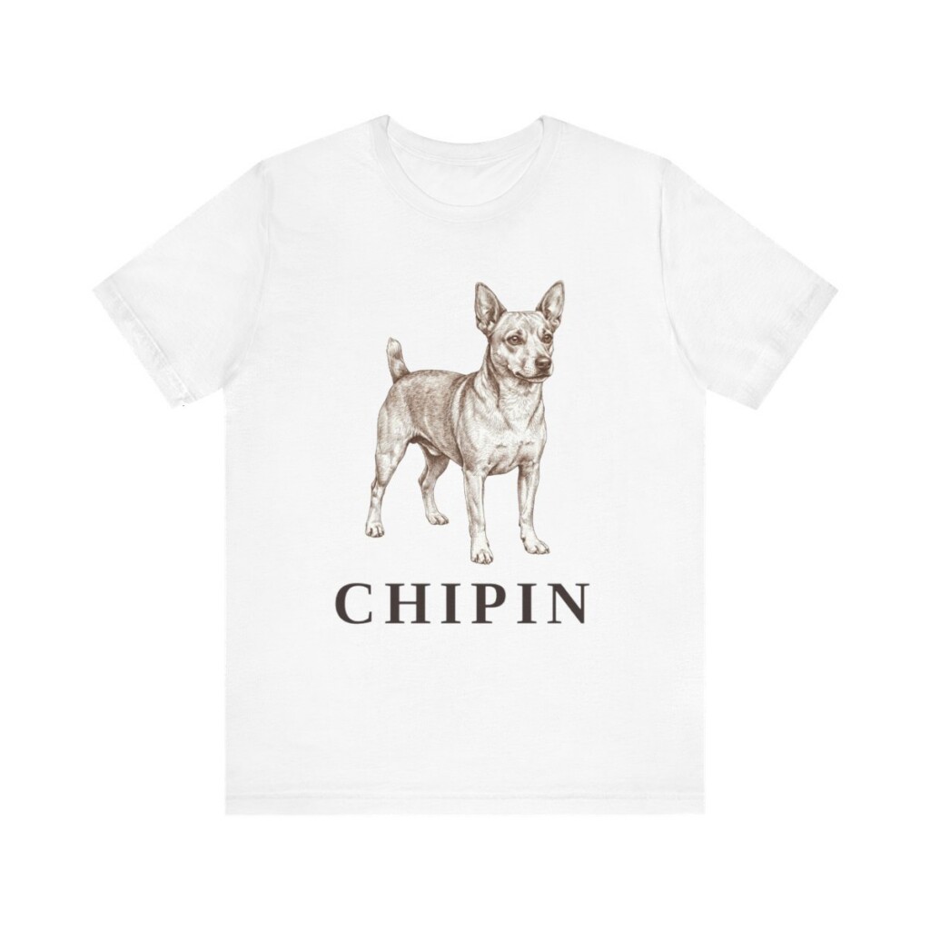 Chipin Shirt, Vintage Dog Sketch Tee, Dog Lover Gift