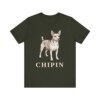 Chipin Shirt, Vintage Dog Sketch Tee, Dog Lover Gift