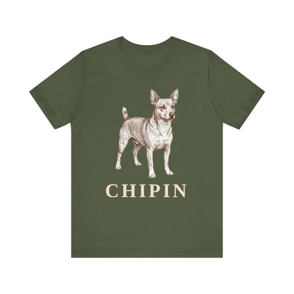 Chipin Shirt, Vintage Dog Sketch Tee, Dog Lover Gift