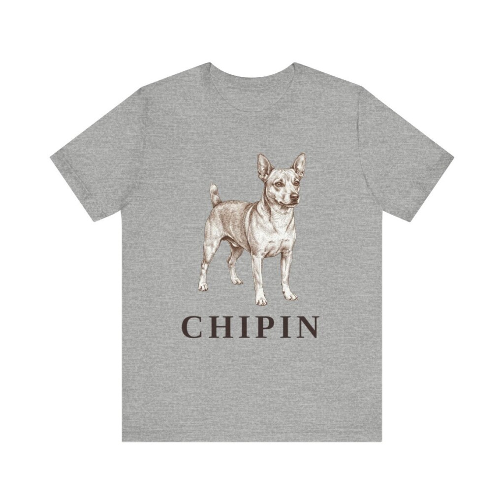 Chipin Shirt, Vintage Dog Sketch Tee, Dog Lover Gift