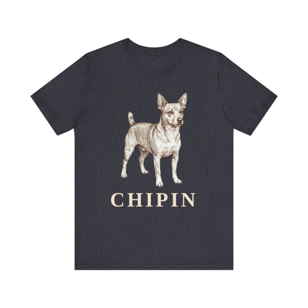 Chipin Shirt, Vintage Dog Sketch Tee, Dog Lover Gift