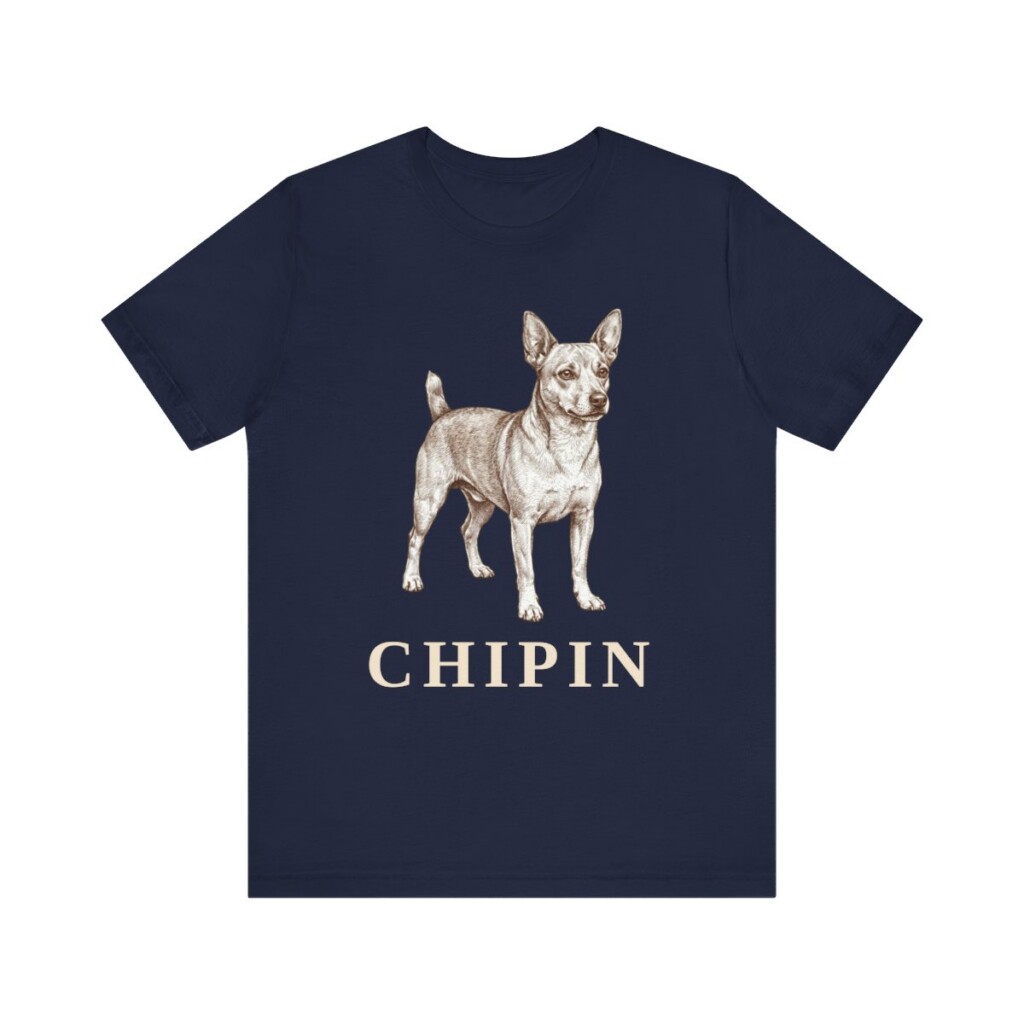 Chipin Shirt, Vintage Dog Sketch Tee, Dog Lover Gift