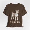 Chipin Shirt, Vintage Dog Sketch Tee, Dog Lover Gift