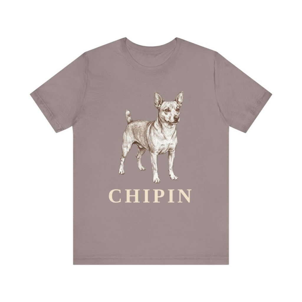 Chipin Shirt, Vintage Dog Sketch Tee, Dog Lover Gift