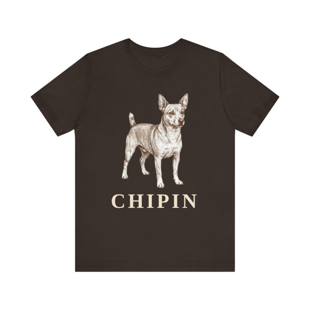 Chipin Shirt, Vintage Dog Sketch Tee, Dog Lover Gift