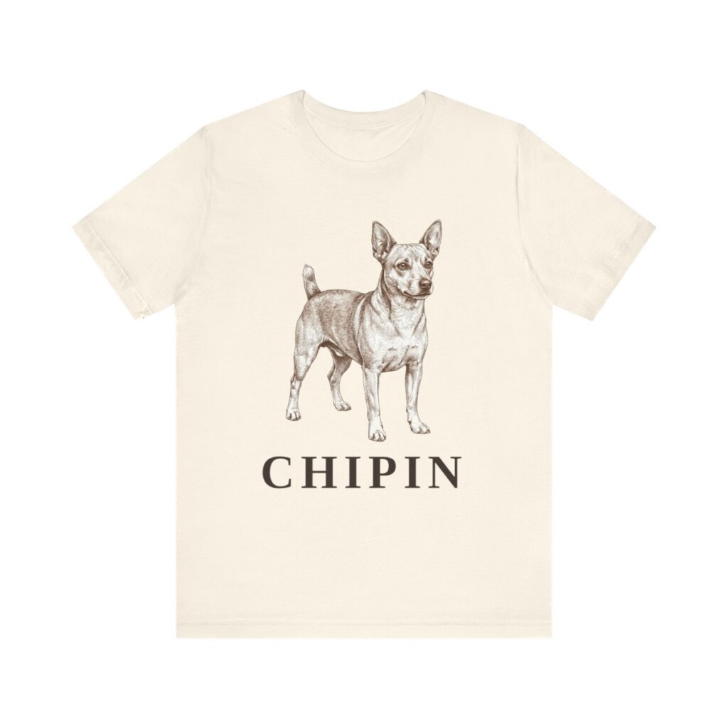 Chipin Shirt, Vintage Dog Sketch Tee, Dog Lover Gift
