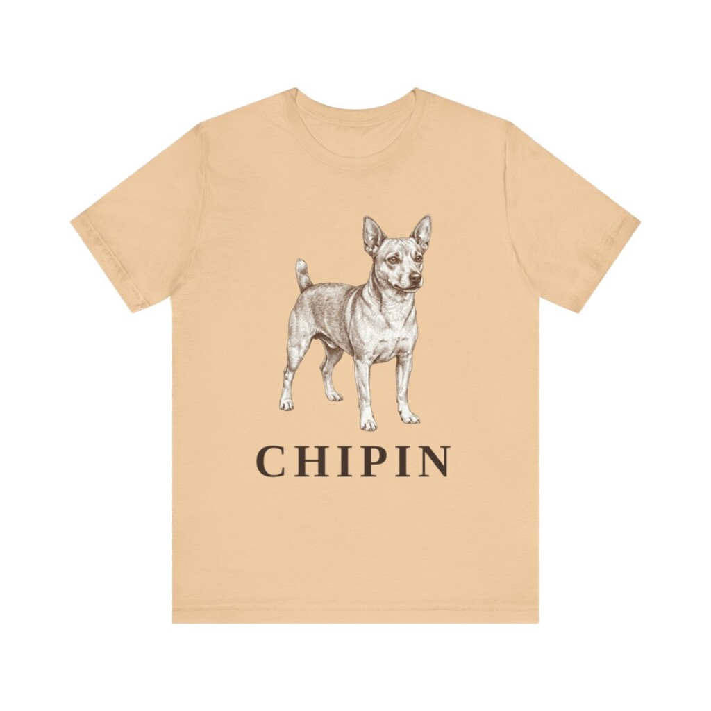 Chipin Shirt, Vintage Dog Sketch Tee, Dog Lover Gift