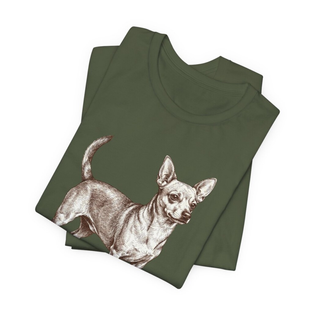 Chiweenie Dad Shirt, Vintage Dog Sketch Tee, Dog Dad Gift