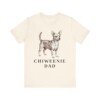 Chiweenie Dad Shirt, Vintage Dog Sketch Tee, Dog Dad Gift