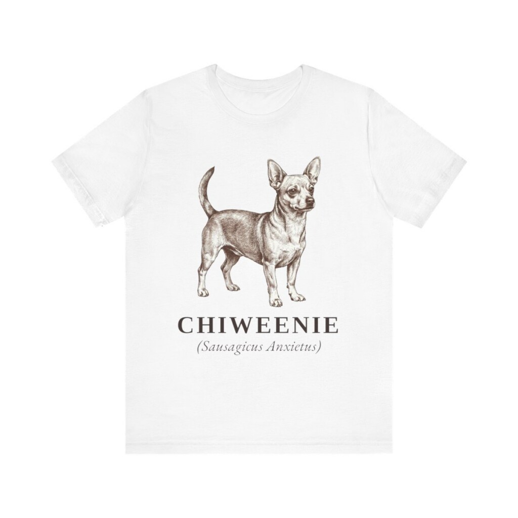 Chiweenie Latin Shirt, Vintage Dog Sketch Tee, Dog Latin Gift