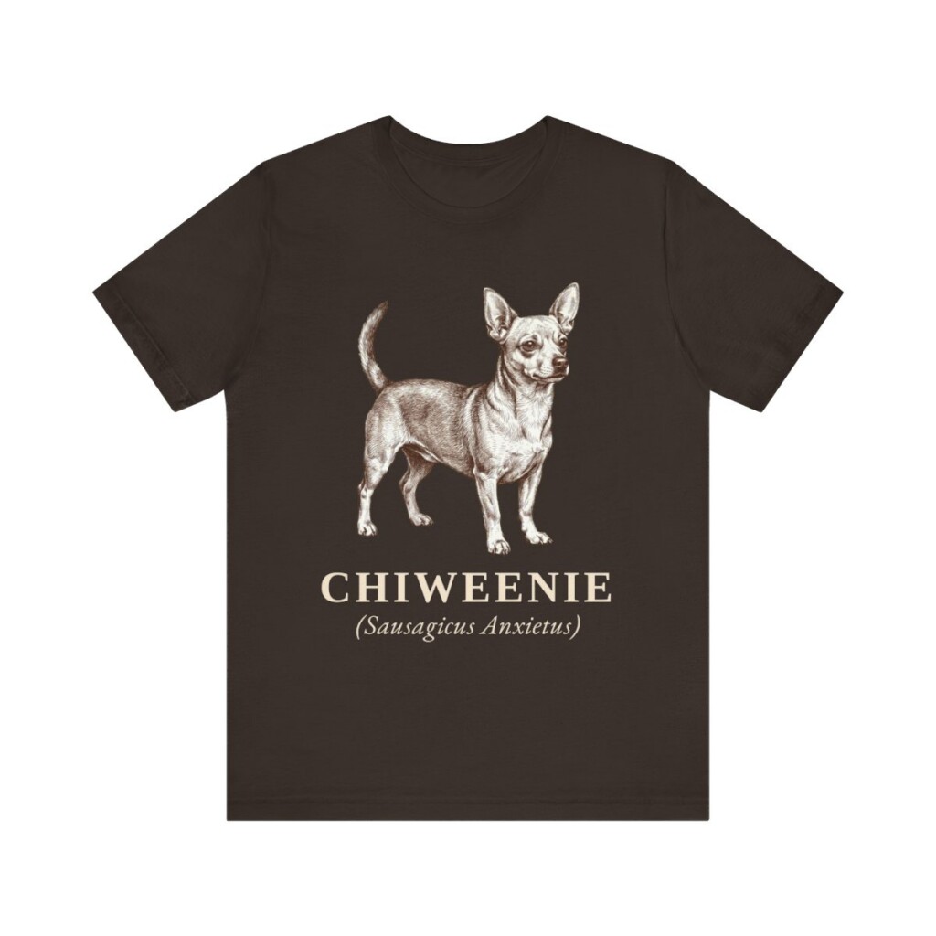 Chiweenie Latin Shirt, Vintage Dog Sketch Tee, Dog Latin Gift
