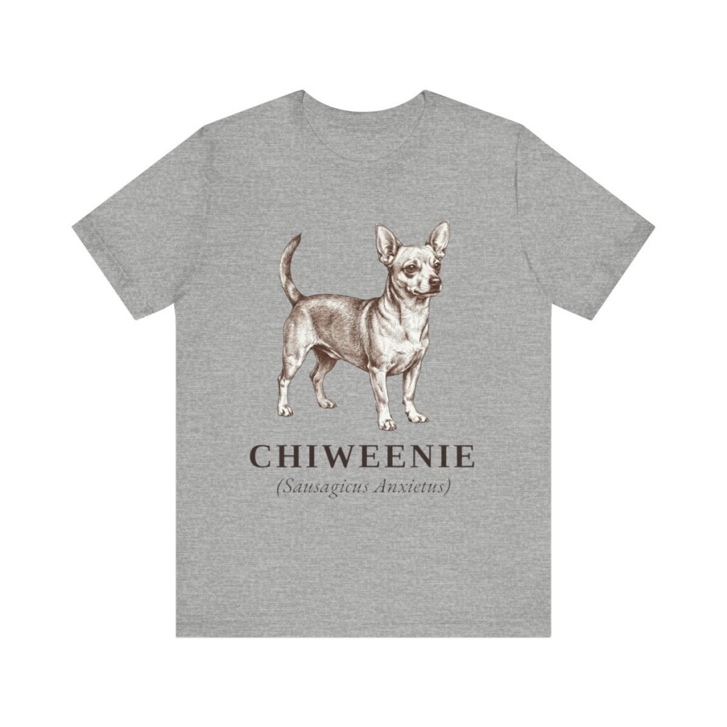 Chiweenie Latin Shirt, Vintage Dog Sketch Tee, Dog Latin Gift