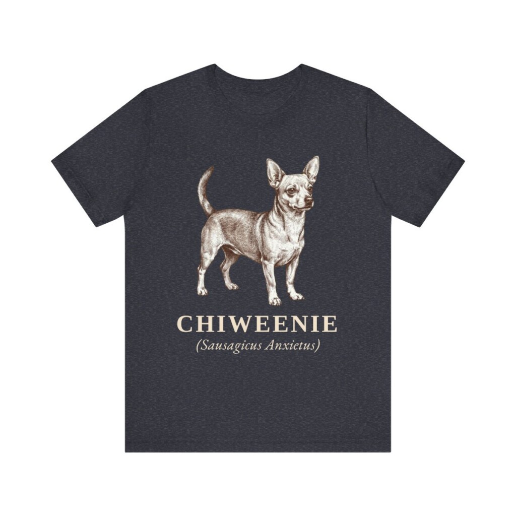 Chiweenie Latin Shirt, Vintage Dog Sketch Tee, Dog Latin Gift